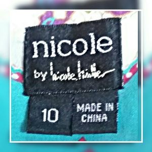 Nicole by Nicole Miller Tops - Nicole by Nicole Miller Turquoise Purple Top Sz 10 Nicole by Nicole Miller Tops - Nicole by Nicole Miller Turquoise Purple Top Sz 10